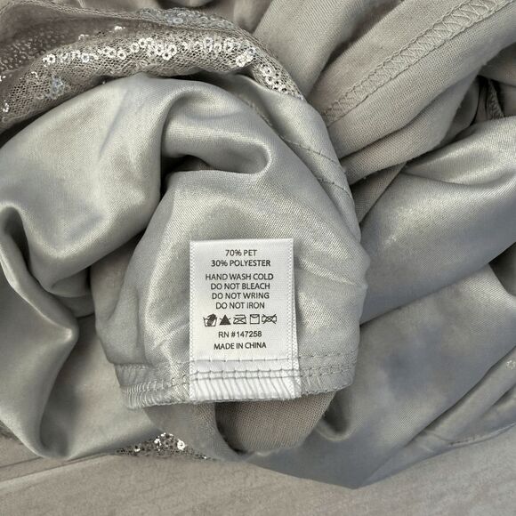 Simply Southern Silver Sequin Santa Dress - Picture 5 of 8